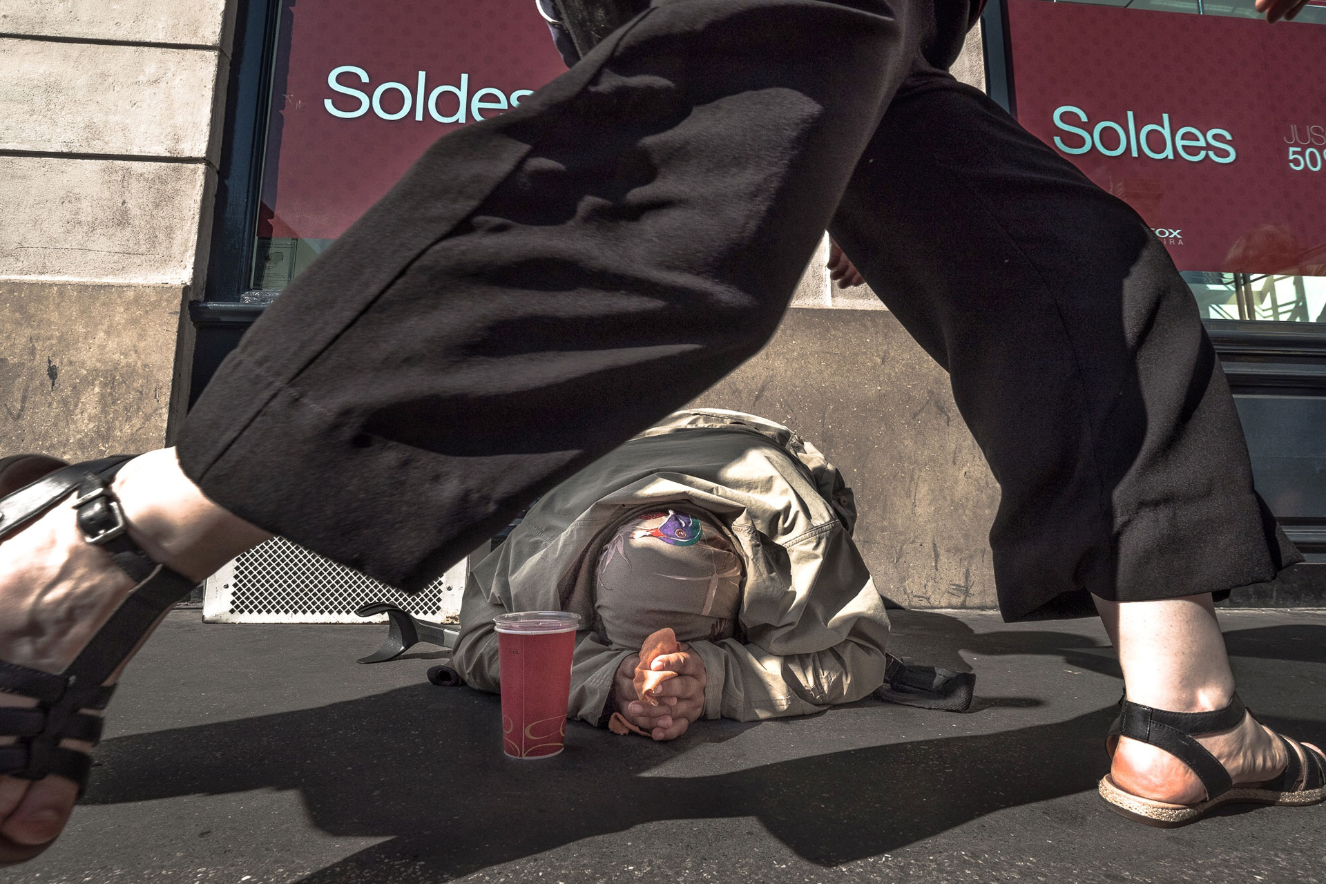 Beggar Framed Between Legs (From Paris Series)